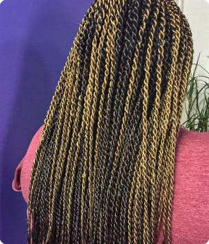 Senegalese twists by Akwaba Hair Braiding